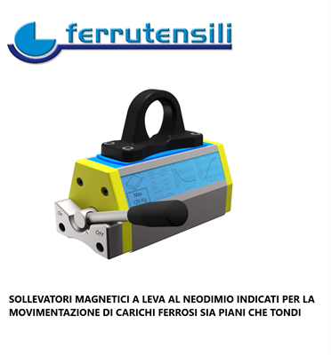 SOLLEVATORE MAGNETICO MHM-IT-125 SWL 125KG.