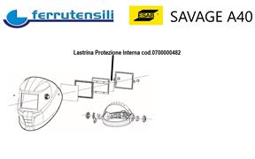 LASTRINA INTERNA ESAB SAVAGE A40 ESAB