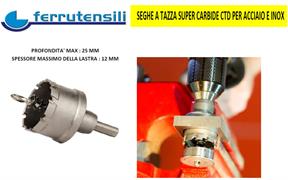 SEGHE A TAZZA SUPER CARBIDE CTD Ø mm.