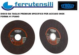 115x0,75x22-41F DISCO TAGLIO TYROLIT PREMIUM INOX A60R-BFP