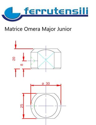 MATRICE OMERA MAJOR JUNIOR TONDO Ø mm.