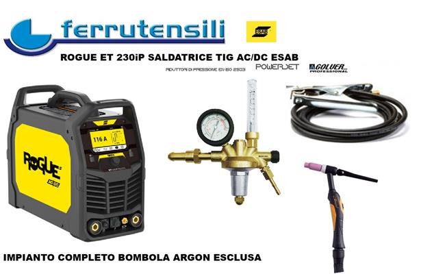 ROGUE ET 230iP SALDATRICE TIG AC/DC ESAB