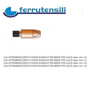 PUNTA GUIDAFILO TB M8X30 TIPO CuCrZr Ø 1,0
