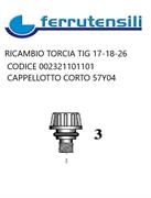 CAPPELLOTTO CORTO CON O RING TIG 17-18-26