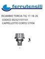 CAPPELLOTTO CORTO CON O RING TIG 17-18-26