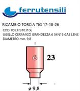 UGELLO ALLUMINIA GAS LENS GR.6-54N16