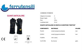GUANTI ANTICALORE CROSTA DI GROPPONE KRIPTON TG. 10