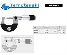 MICROMETRO ALPA PER ESTERNI RIS.mm. 0,01 MISURA mm. 0÷25