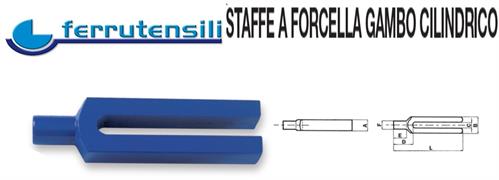 STAFFE A FORCELLA GAMBO CILINDRICO 25X40X160 VITE M12-M14