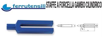 STAFFE A FORCELLA GAMBO CILINDRICO 25X40X160 VITE M12-M14