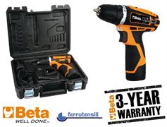 KIT TRAPANO AVVITATORE ULTRACOMPATTO 12V BETA 1972/K12V-10