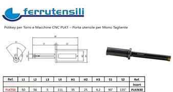 PLKT50 UTENSILE CNC POLIANGOLAR STROZZATURA