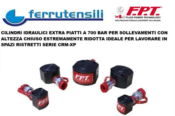 CILINDRO EXTRAPIATTO RIT.MOLLA CAP. 30 TON. CORSA 10MM. FPT