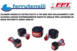 CILINDRO EXTRAPIATTO RIT.MOLLA CAP. 30 TON. CORSA 10MM. FPT
