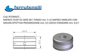 MATRICE FICEP H2 SR801 TONDO mm.