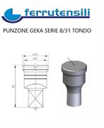 PUNZONE GEKA SERIE 8/31 TONDO Ø mm.