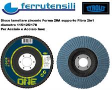 125X22 DISCO LAMELLARE FIBRA 28A ZA40 Q-B 2IN1 TYROLIT