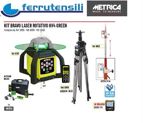 KIT BRAVO LASER ROT. HV4 GREEN 61935+60581+60621