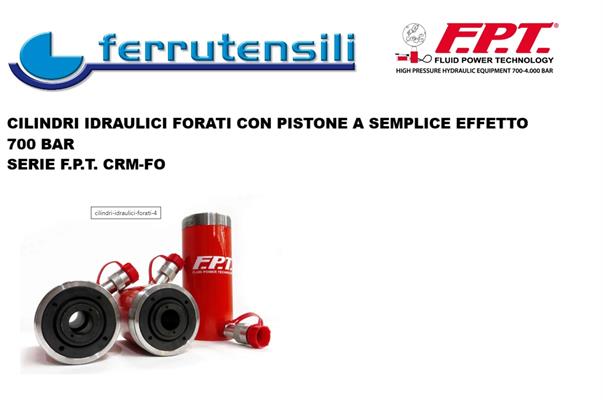 CIL. S/EFF. FORATO RIT. MOLLA CAP.30 TON.CORSA 100MM. FPT