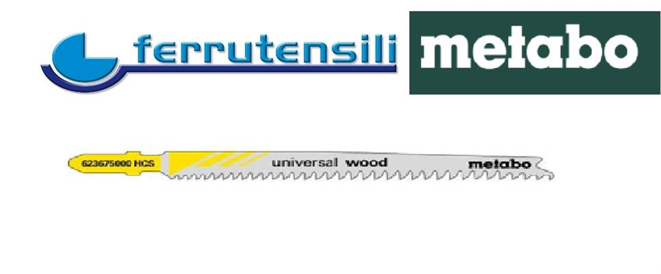 5 LAME SEGHETTI ALTERNATIVI UNIVERSAL WOOD 91mm METABO