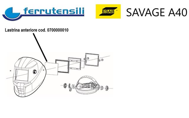 LASTRINA ESTERNA ESAB WARRIOR TECH SAVAGE A40 A41 ESAB