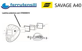 LASTRINA ESTERNA ESAB WARRIOR TECH SAVAGE A40 A41 ESAB