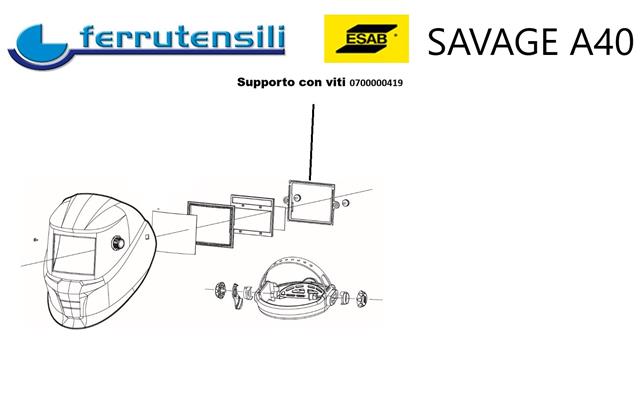SUPPORTO PER LENTE CON VITE SAVAGE A40 A40 AIR