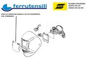 LENTE ANTERIORE SAVAGE A50 LUX ESAB TRASPARENTE