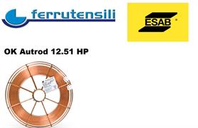 FILO ESAB OK AUTROD 12.51 HP DIAM. MM. 1,0 KG. 18