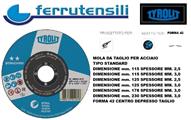 230x3x22-42 C.D. TAGLIO TYROLIT STANDARD ACCIAIO A30S-BF