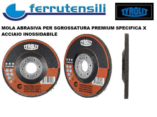 125x7x22-27 DISCO SGROSSATURA TYROLIT PREMIUM INOX A30RBFX