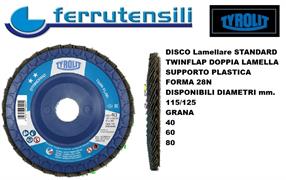 125X22 28N DISCO LAMELLARE STANDARD TYROLIT ZA80 B425