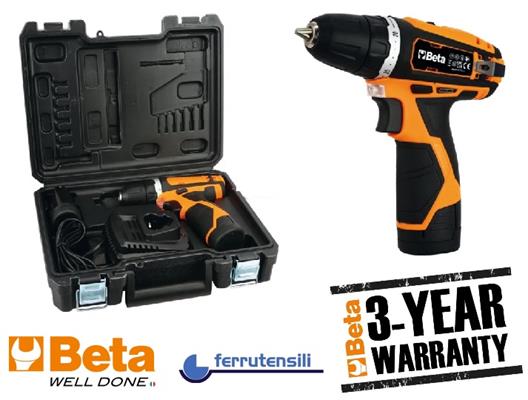 KIT TRAPANO AVVITATORE ULTRACOMPATTO 12V BETA 1972/K12V-10