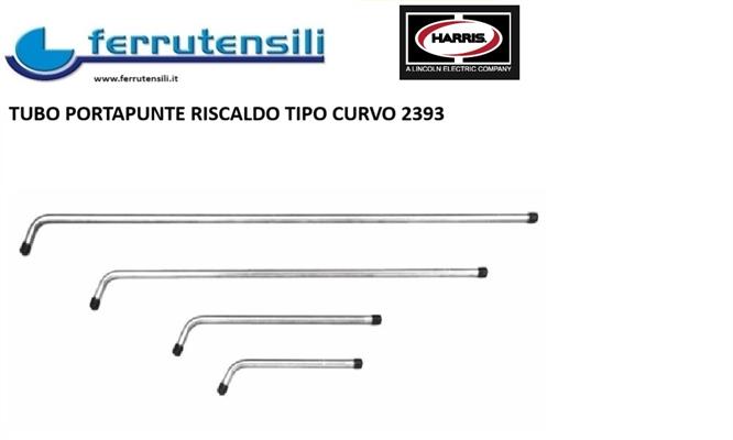 TUBO PORTAPUNTE INOX CURVO RISCALDO 2393-2F mm.710