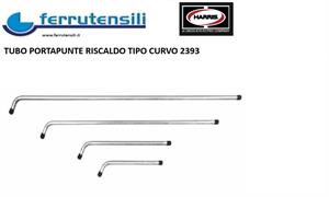 TUBO PORTAPUNTE INOX CURVO RISCALDO 2393-3F mm.380