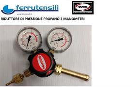 RIDUTTORE HARRIS PROPANO 801 2 MANOMETRI