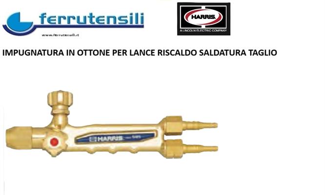 IMPUGNATURA IN OTTONE HARRIS 3/8C/PORT.5-8MM