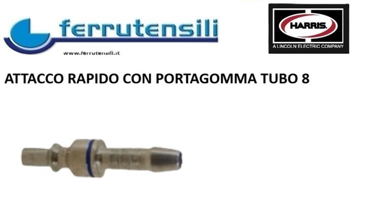RACCORDO RAPIDO MASCHIO ATT. TUBO DA 8 HARRIS CPR8 OX