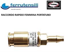 RACCORDO RAPIDO FEMMINA ATT. TUBO DA 6/8 HARRIS VQACR8 OX