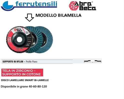 DISCO BI-LAM ZIRCONIO SMART D.125 GR. 40 ABRA BETA